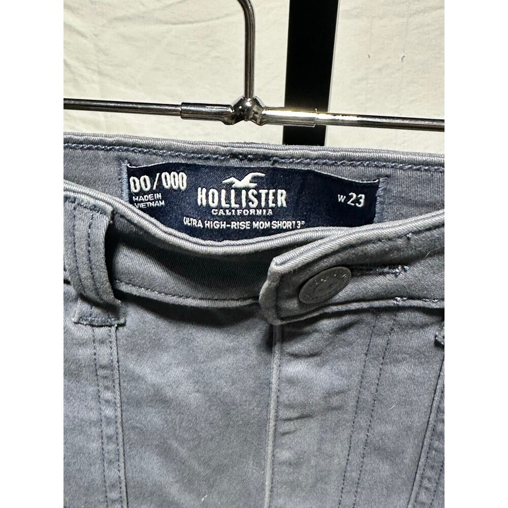 Hollister Gray Cargo Juniors 00/000 W24 Shorts Y2K Streetwear Casual EUC Women’s - Picture 4 of 8